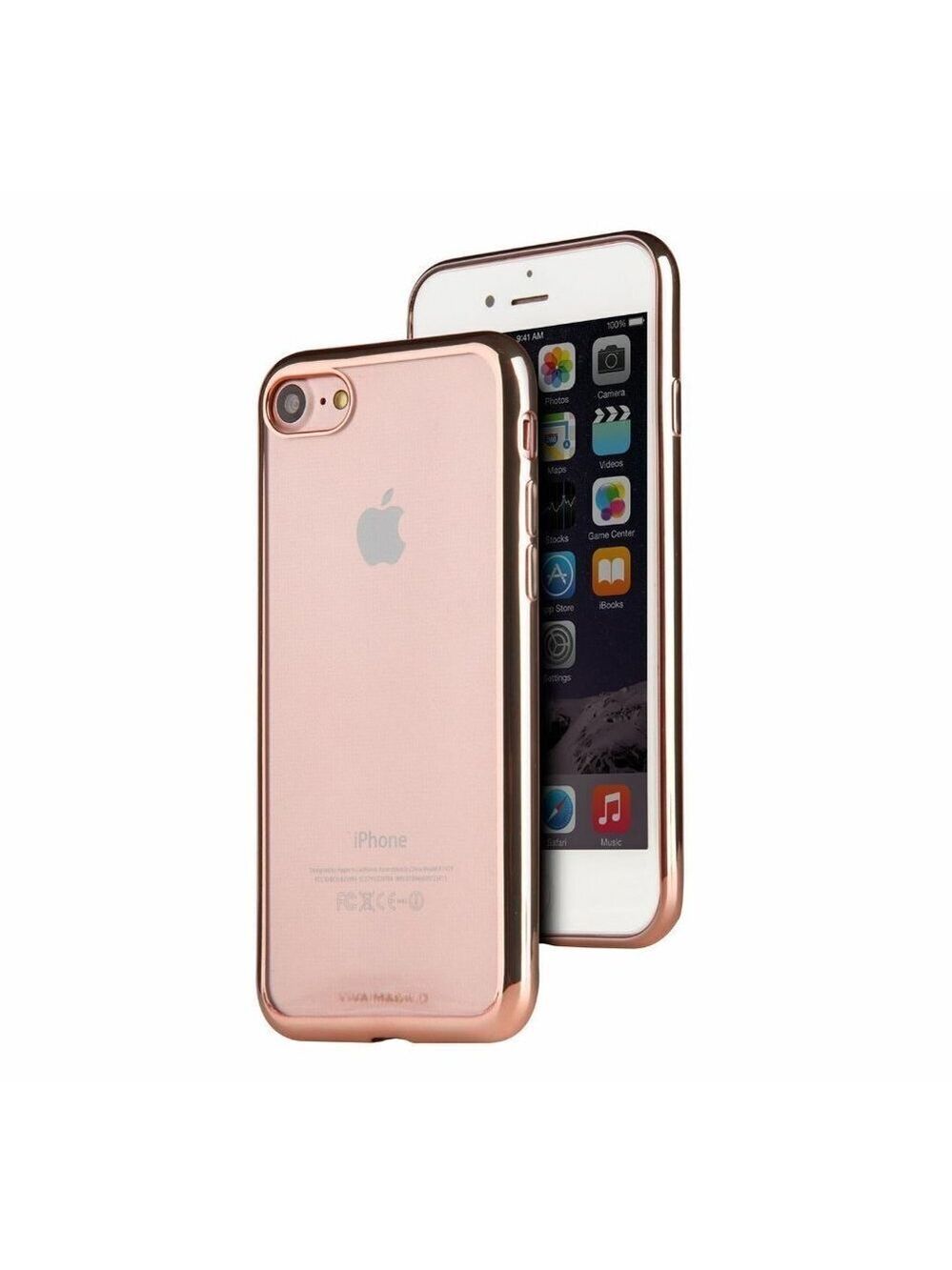 Viva Madrid Metalico Flex Case for iPhone 7 /8, Rose Gold